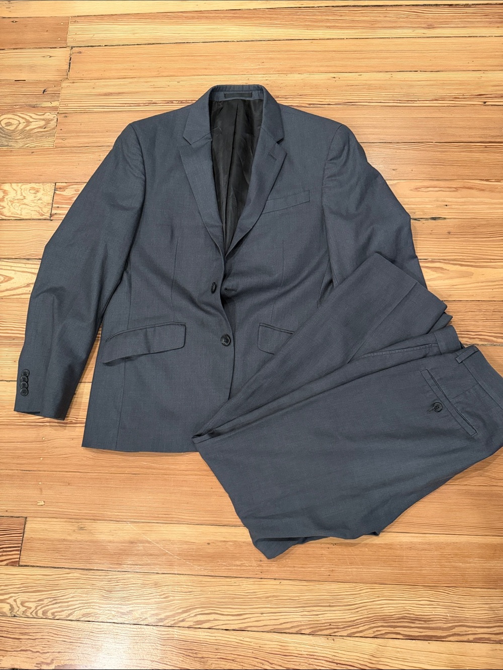 Kenneth Cole Men's Slate Blue Two-Piece Suit